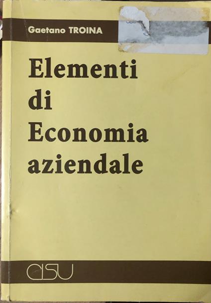 Elementi di economia aziendale - copertina