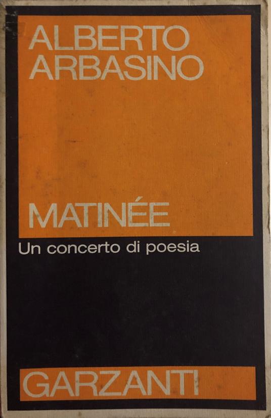 Matinèe. Un concerto di poesia - Alberto Arbasino - copertina