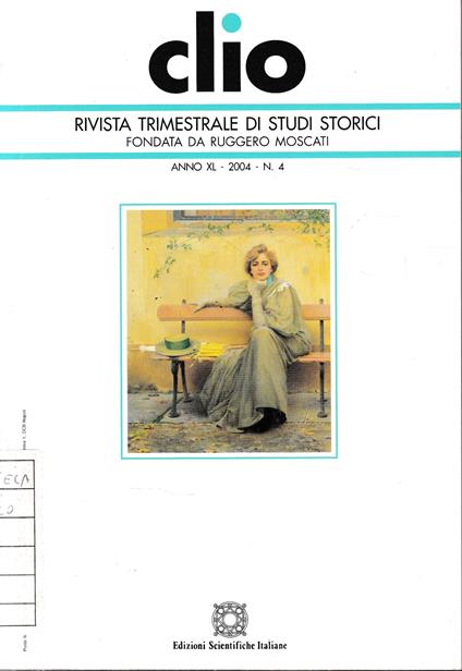 CLIO. Anno XL - 2004, n. 4. Rivista trimestrale - copertina