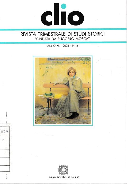 CLIO. Anno XL - 2004, n. 4. Rivista trimestrale - copertina