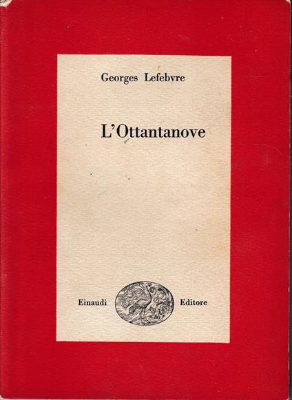 L' Ottantanove - Georges Lefebvre - copertina