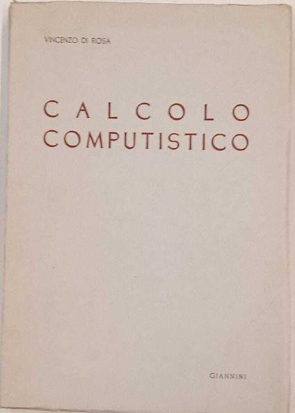 Calcolo computistico - copertina