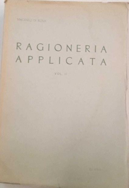Ragioneria applicata (vol. II) - copertina