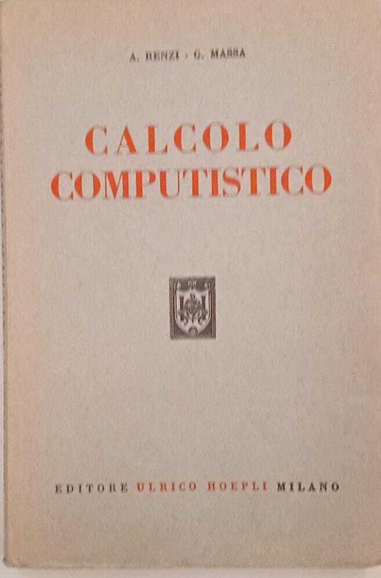Calcolo computistico - A. Renzi - copertina