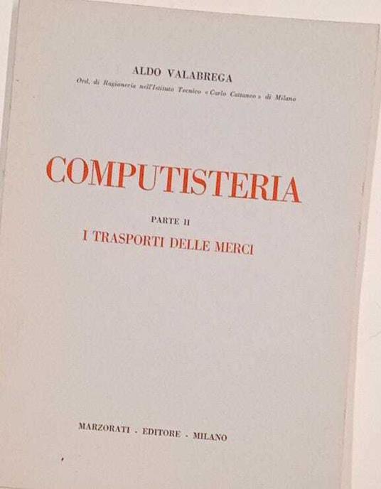 Computisteria (parte II i trasporti delle merci) - copertina