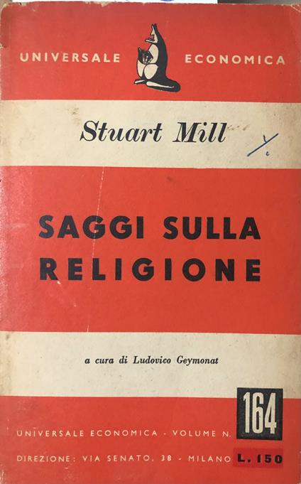 Saggi sulla religione - Stuart Mill - copertina