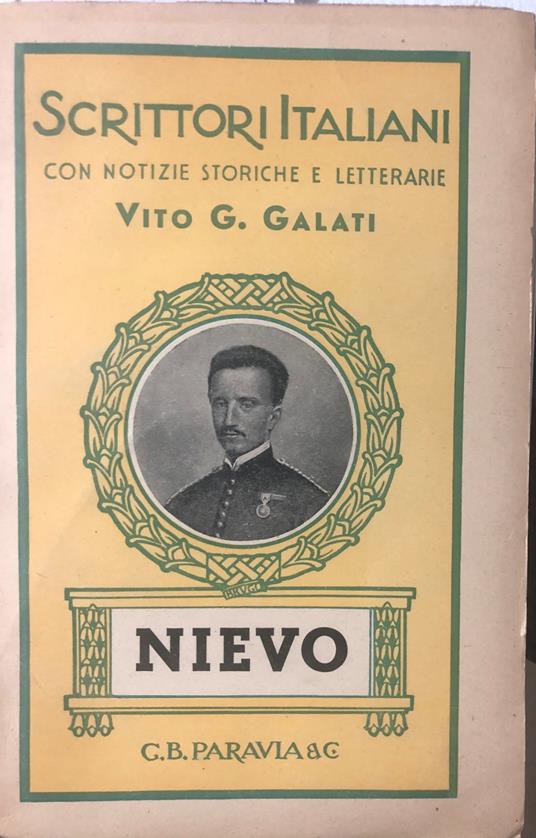 Ippolito Nievo - Vito G. Galati - copertina