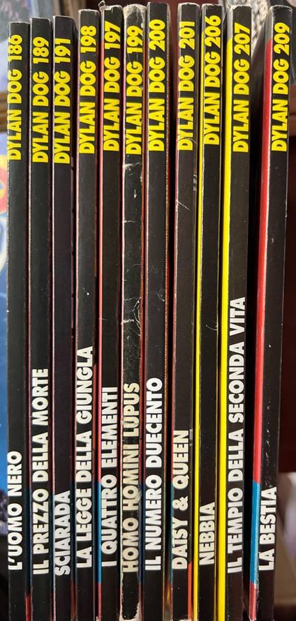 Lotto 11 numeri Dylan Dog ( n° 186-189-191-197-198-199-200-201-206-207-209) - copertina