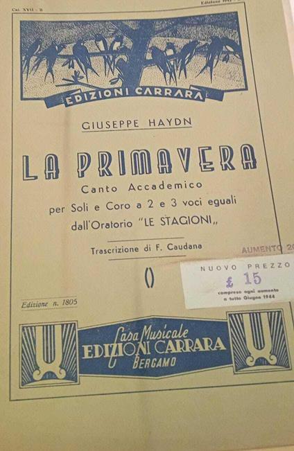 La primavera - copertina