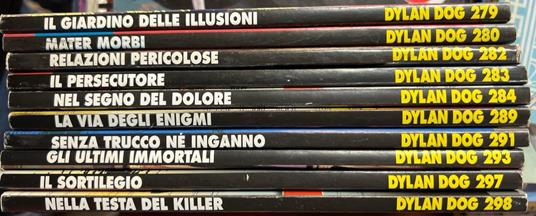 Lotto 10 fumetti Dylan Dog ( n° 279-280-282-283-284-289-291-293-297-298) - copertina