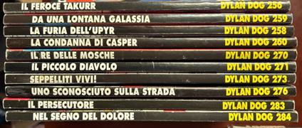 Lotto 10 numeri Dylan Dog ( n° 256-258-259-260-270-271-273-276-283-284) - copertina