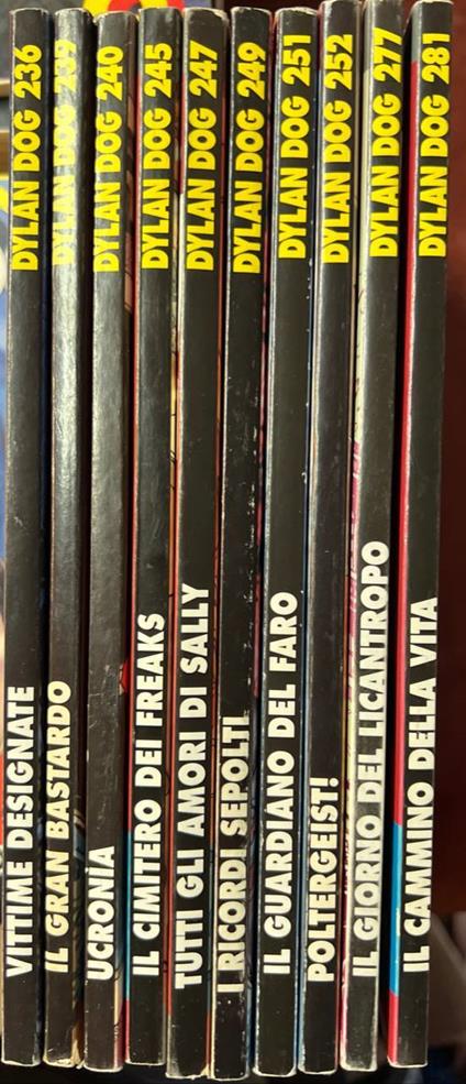 Lotto 10 numeri Dylan Dog ( n° 236-239-240-245-247-249-251-252-277-281) - copertina