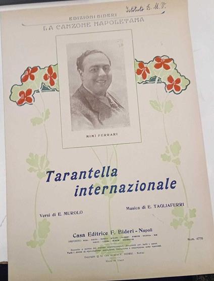Tarantella internazionale - E. Murolo - copertina