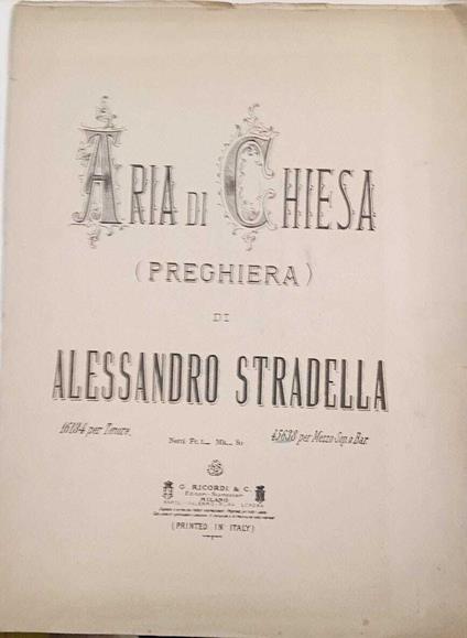 Aria di chiesa (preghiera) - copertina