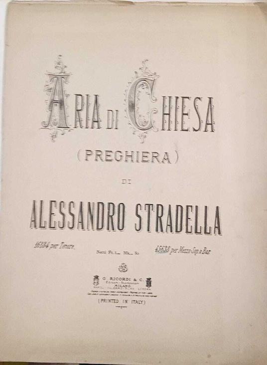Aria di chiesa (preghiera) - copertina