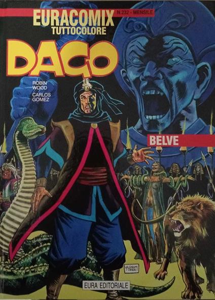 Euracomix tuttocolore n. 232. Belve - Robin Wood - copertina