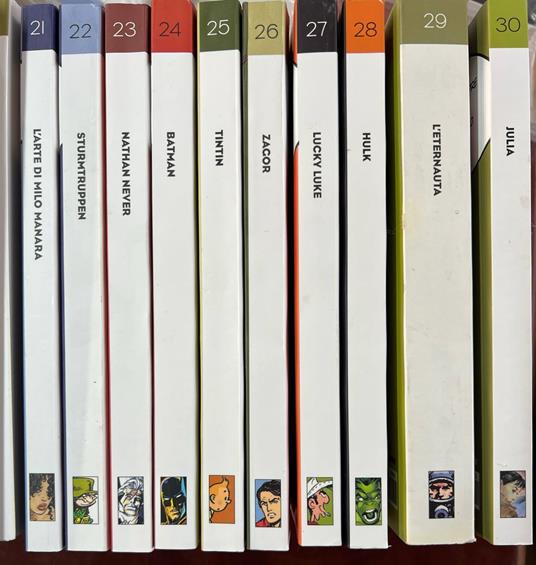Lotto 10 volumi de "I classici del fumetto di Repubblica" (da n° 21 a 30) - copertina