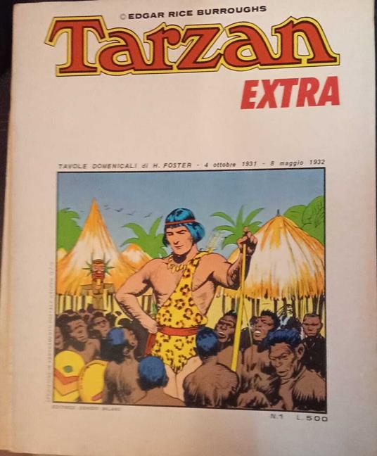 Tarzan extra 1/15 completa. Tavole domenicali - Edgar R. Burroughs - copertina