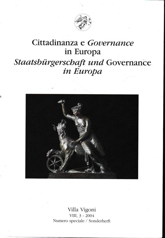 Cittadinanza e governance in Europa. Staatsbürgerschaft und governance in Europa - Aldo Venturelli a cura di Umberto Giovine - copertina