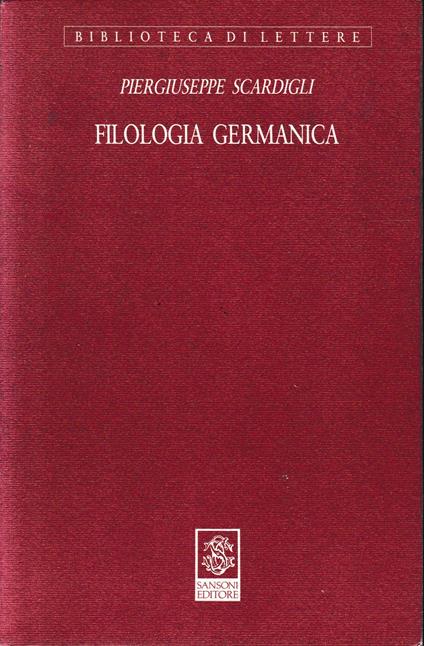Filologia germanica - PierGiuseppe Scardigli - copertina