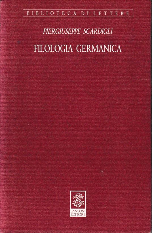 Filologia germanica - PierGiuseppe Scardigli - copertina