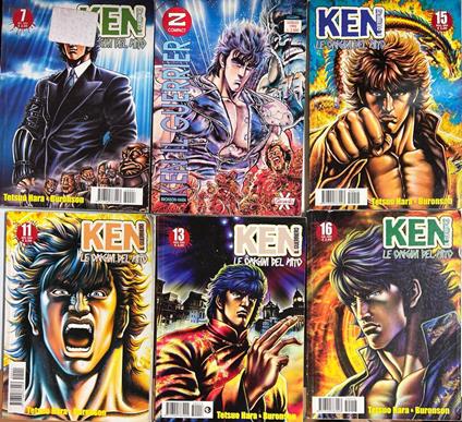 Lotto 6 manga vari Ken il guerriero - Testuo Hara - copertina