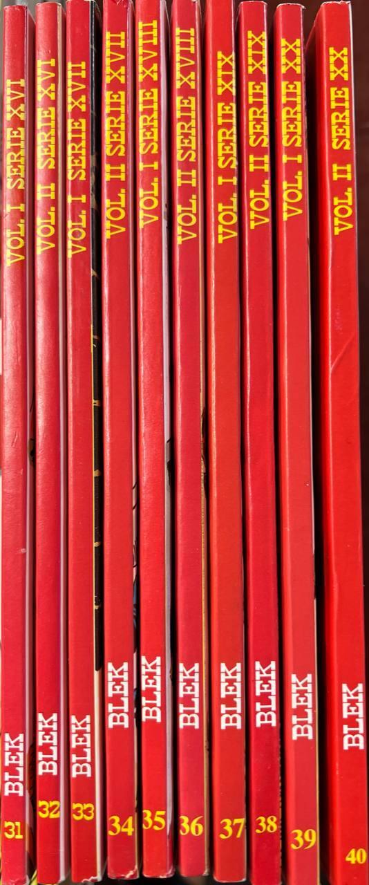 Lotto 10 numeri Blek (da n° 31 a 40) - EsseGesse - copertina