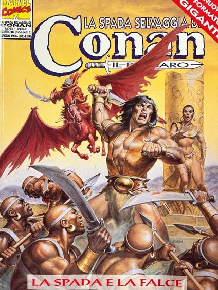 La spada selvaggia di Conan il Barbaro 89 - La spada e la falce - copertina