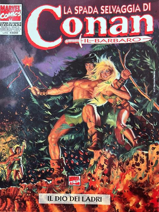 La spada selvaggia di Conan il Barbaro 94 - Il dio dei ladri - copertina