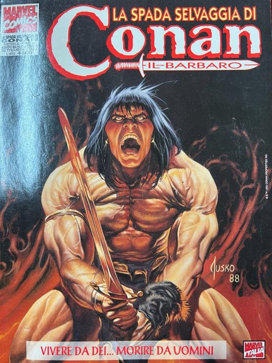 La spada selvaggia di Conan il Barbaro 93 - Vivere da dei... morire da uomini - copertina