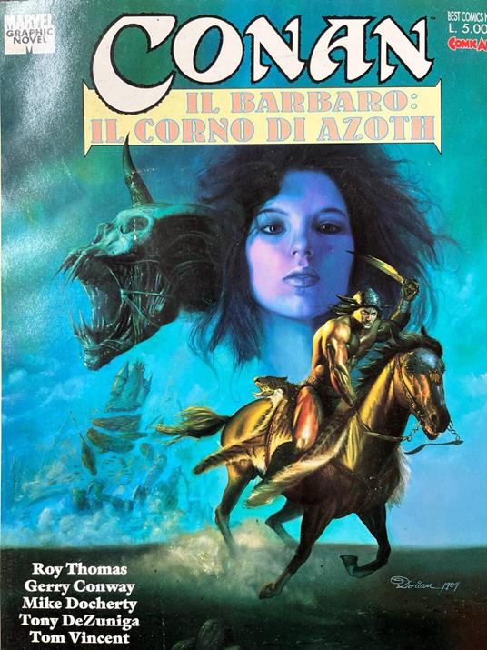Conan il Barbaro: il corno di Azoth - copertina