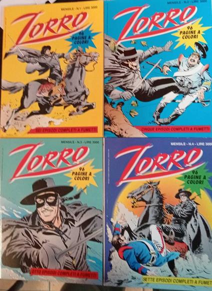 Zorro. Albi dal n. 1 al n. 4 - copertina