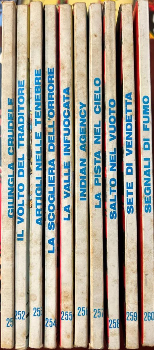 Lotto 10 fumetti "Tex" (da n° 251 a 260) - copertina