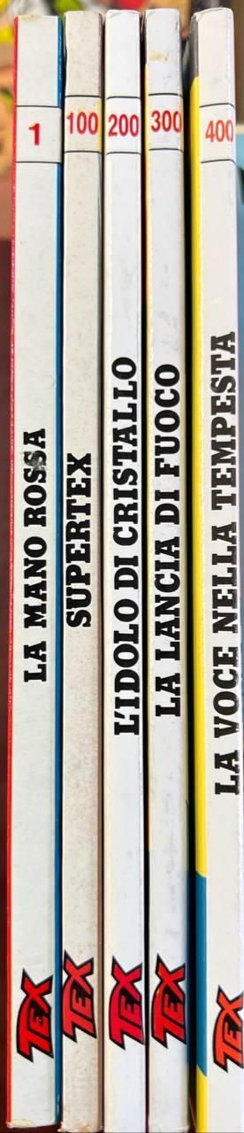 Lotto 5 numeri Tutto Tex (n° 1-100-200-300-400) - copertina
