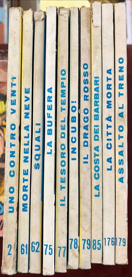 Lotto 10 numeri Tex (n° 2-61-62-75-77-78-79-85-176-179) - copertina