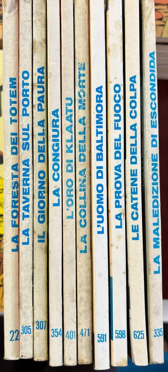 Lotto 10 numeri Tex (n° 22-305-307-354-401-471-591-598-625-335) - copertina