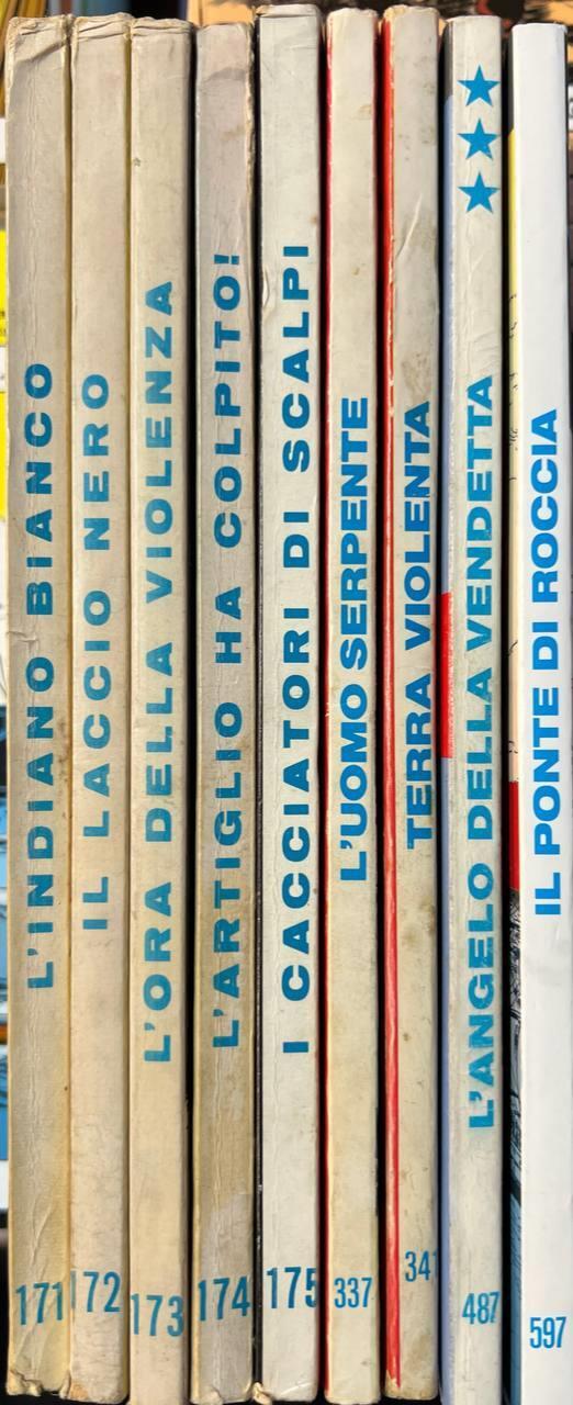 Lotto 9 volumi Tex (da n° 171 a 175, 337-341-487-597) - copertina
