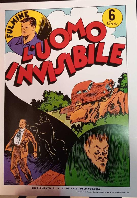 Fulmine. L'uomo invisibile - copertina