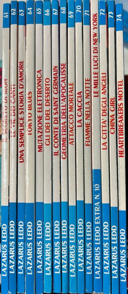 Lotto 15 numeri Lazarus Ledd ( da n° 61 a 74 + Lazarus Ledd Extra n° 10) - copertina