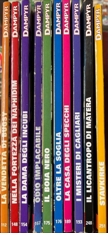 Lotto 10 numeri Dampyr (n° 112-148-154-167-175-176-189-193-248-251) - copertina