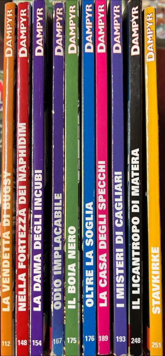 Lotto 10 numeri Dampyr (n° 112-148-154-167-175-176-189-193-248-251) - copertina