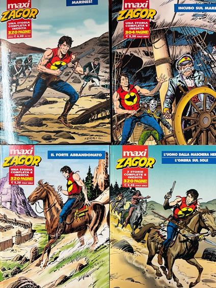 Lotto 4 volumi Maxi Zagor (volumi in foto) - copertina