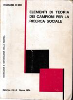 Elementi di teoria dei campioni per la ricerca sociale
