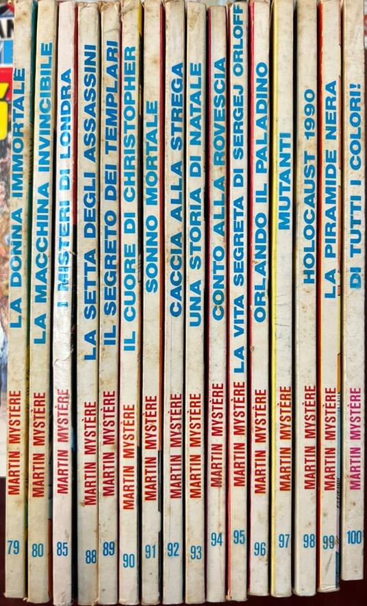Lotto 16 fumetti Martin Mystere (n° 79-80-85 e da n° 88 a 100) - copertina