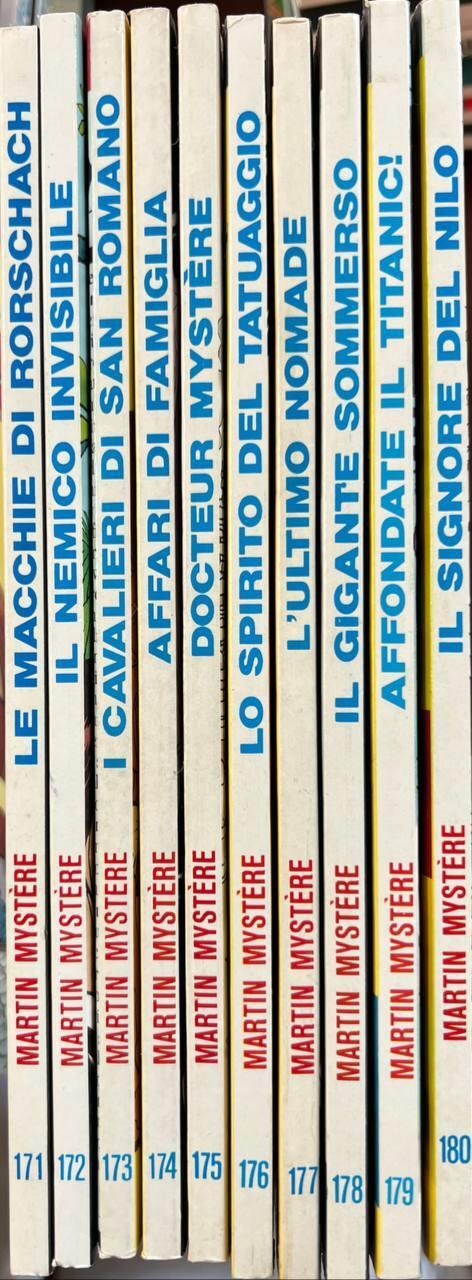 Lotto 10 fumetti Martin Mystere (da n° 171 a 180) - copertina