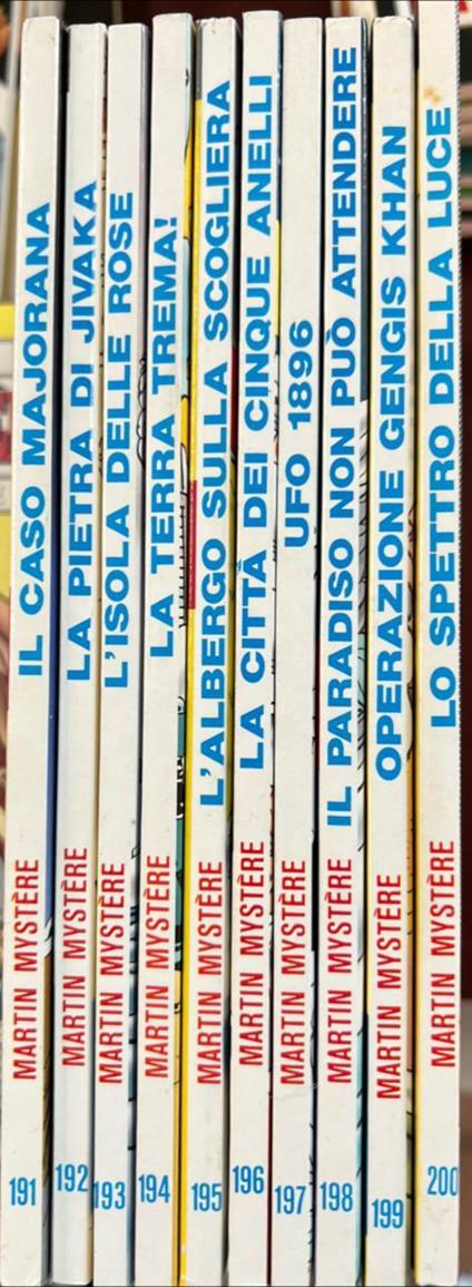 Lotto 10 fumetti Martin Mystere (da n° 191 a 200) - copertina