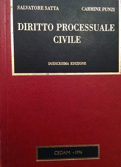 Diritto processuale civile - Salvatore Satta - copertina