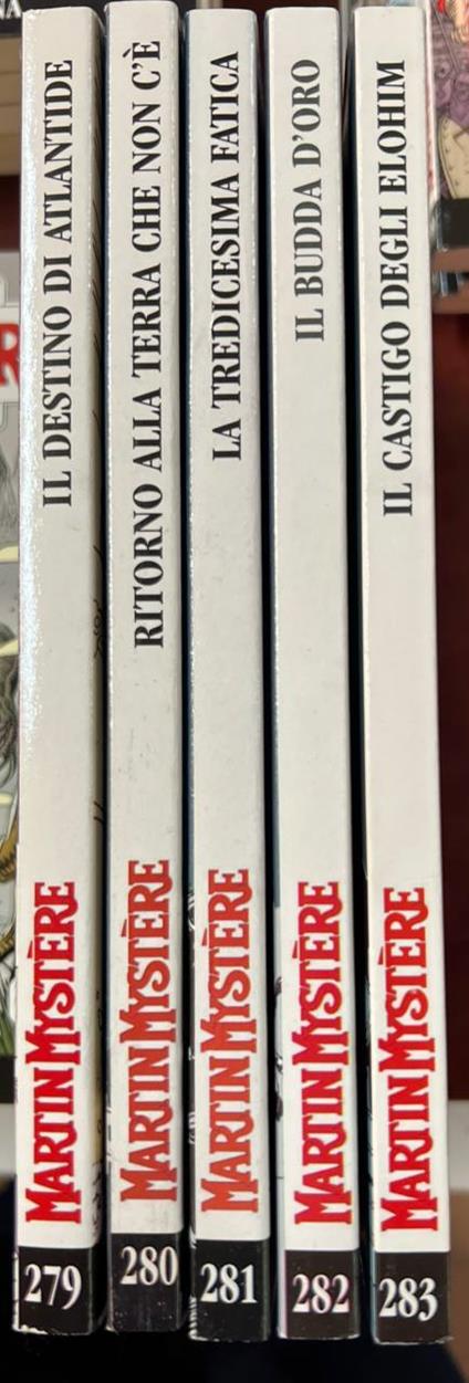 Lotto 5 volumi Martin Mystere (da n° 279 a 283) - copertina