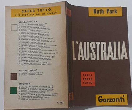 L' Australia - Ruth Park - copertina