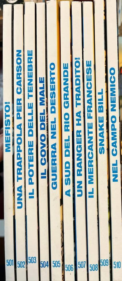 Lotto 10 fumetti Tex (da n° 501 a 510) - copertina